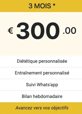 Diet 3 mois